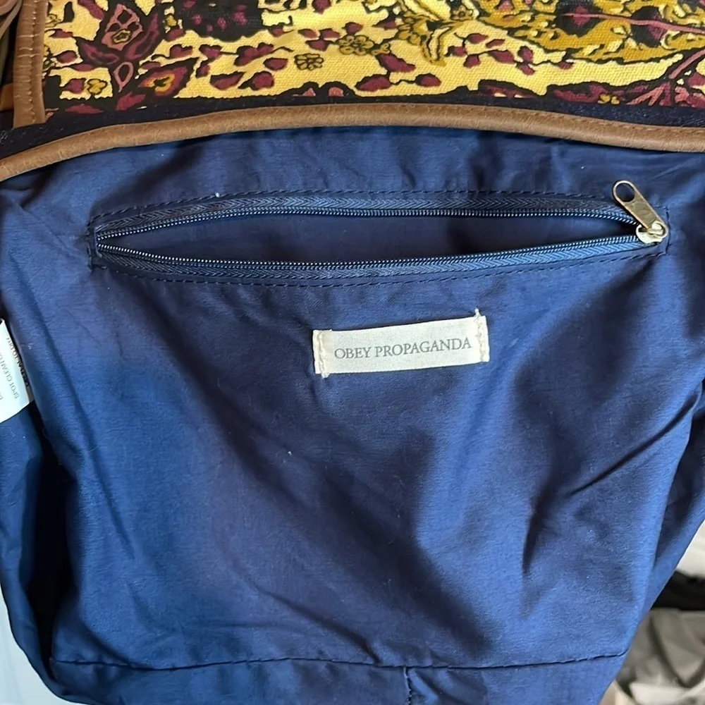 Obey Propaganda RARE Denim Messenger Crossbody Bag